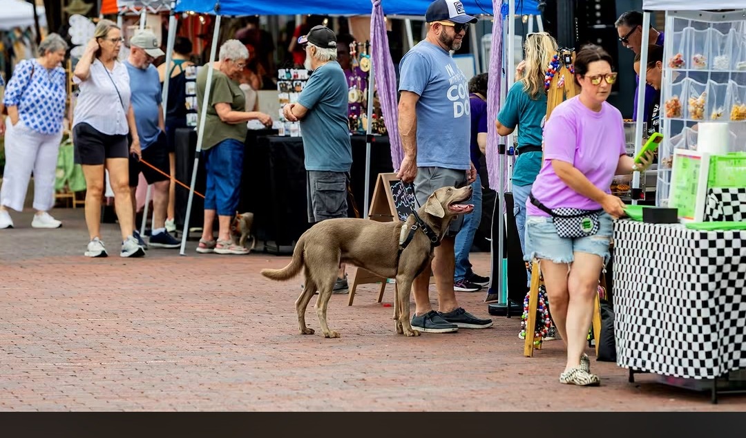 Busy market day on Celina's downtown square