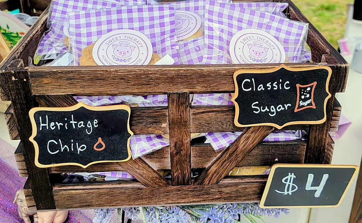 Sweet Therapy booth and treats